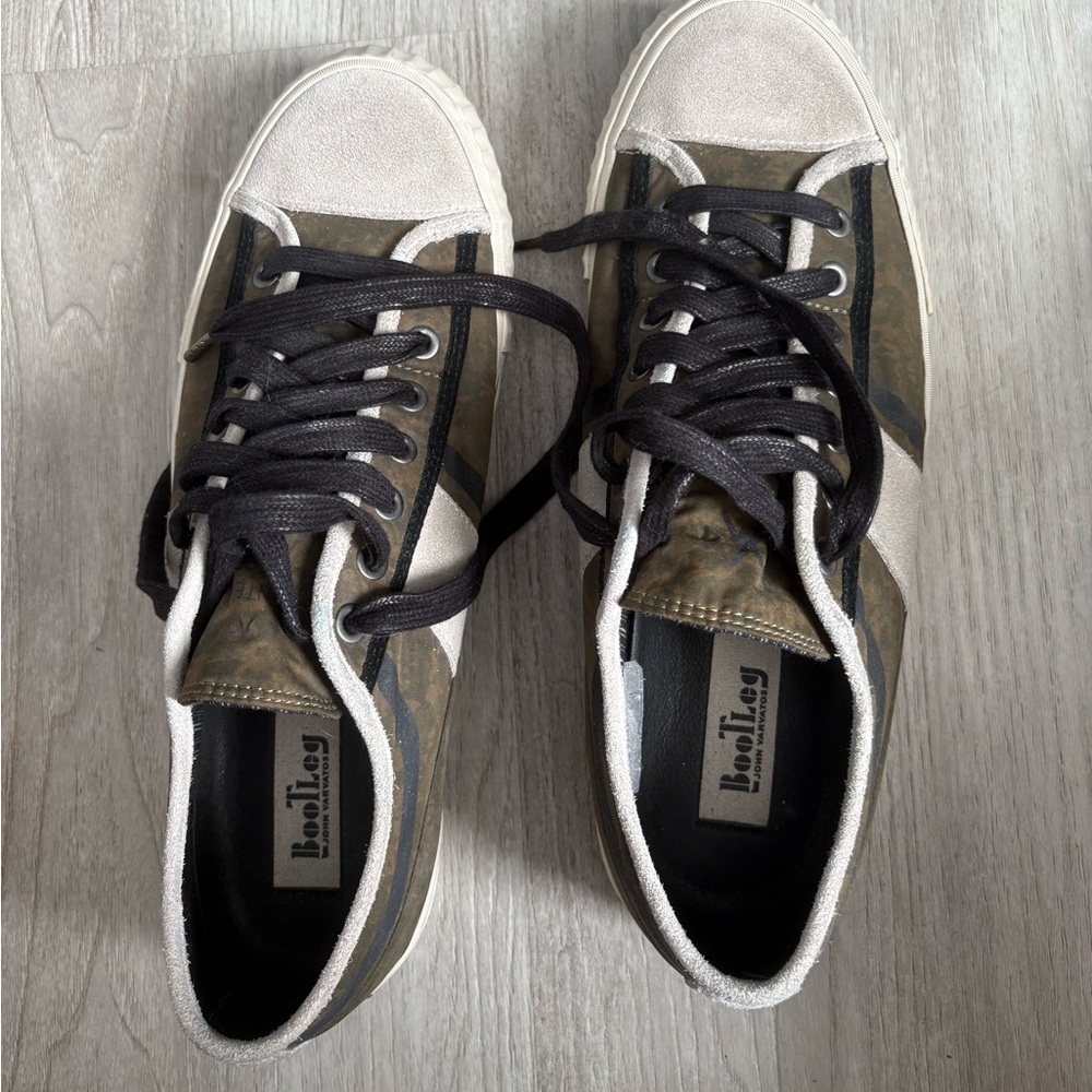 DC Men's Green and Black Sneakers
